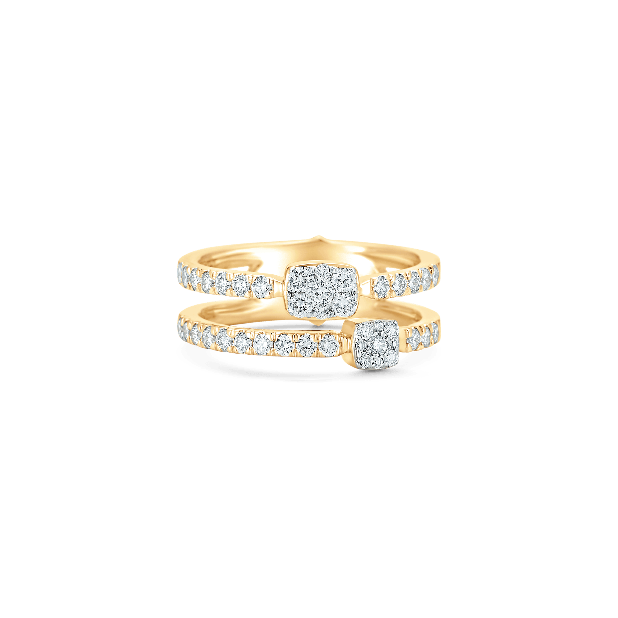 Adira Diamond Cushion Cluster Stacking Ring - Sara Weinstock Fine Jewelry