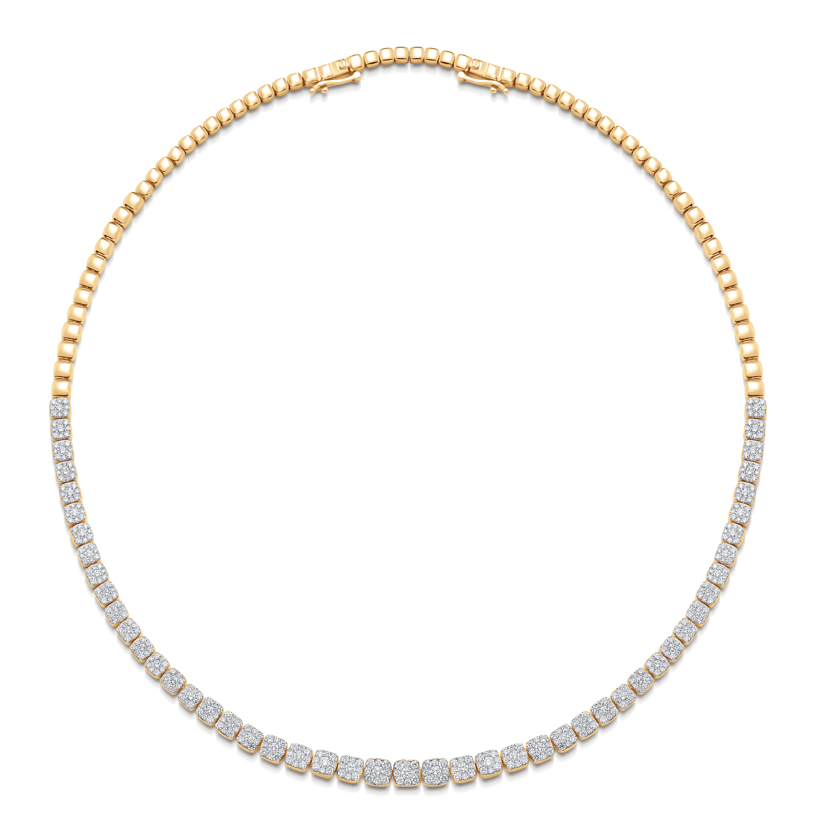 Adira Graduated Diamond Cluster Choker - Sara Weinstock Fine Jewelry