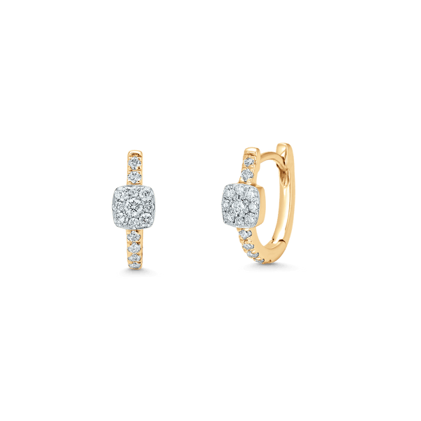 Adira Illusion Halo Huggie Earring - Sara Weinstock Fine Jewelry