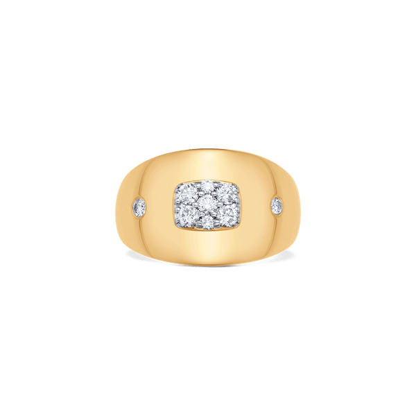 Aurora Illusion Emerald Signet Ring - Sara Weinstock Fine Jewelry
