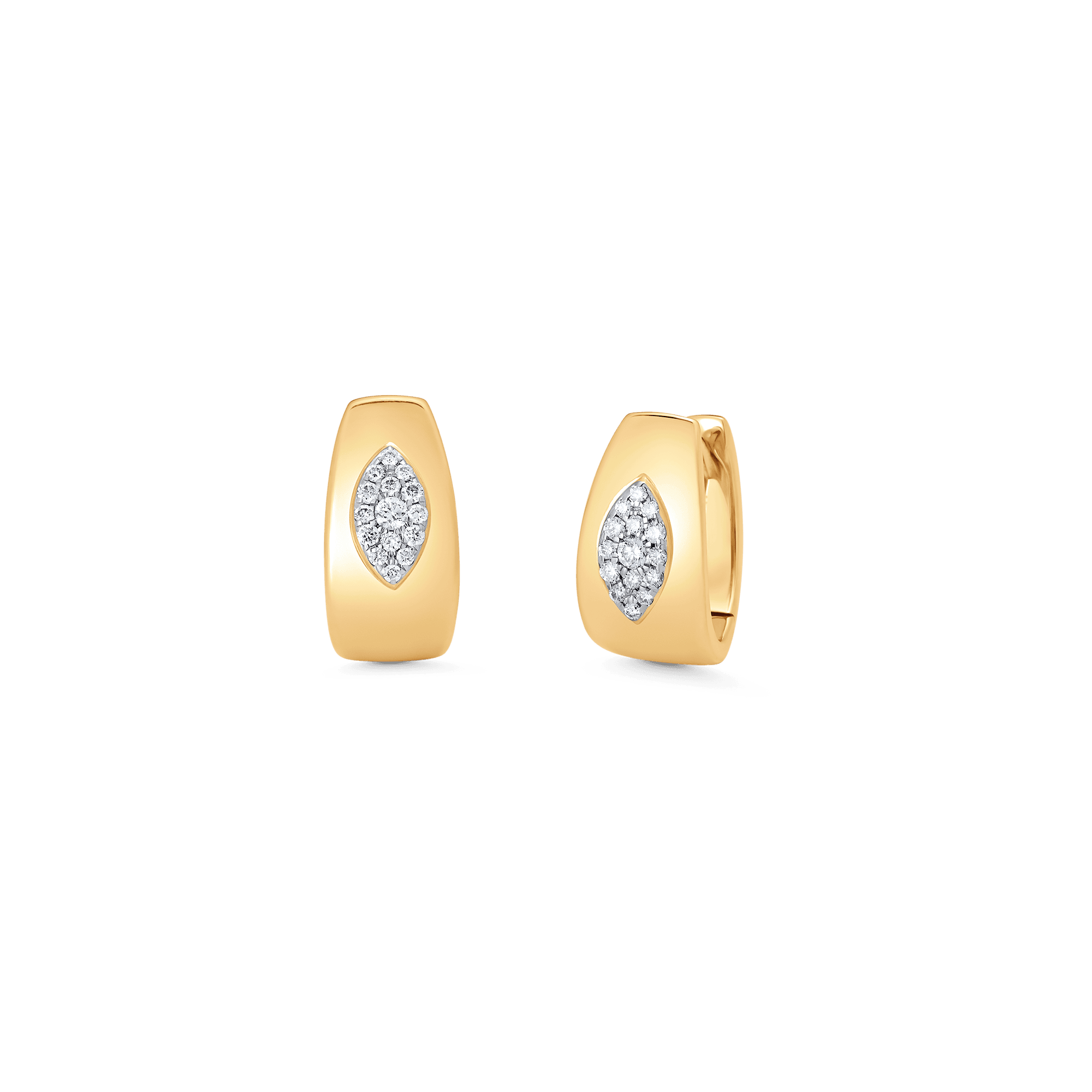 Aurora Illusion Marquise Huggie Earring - Sara Weinstock Fine Jewelry