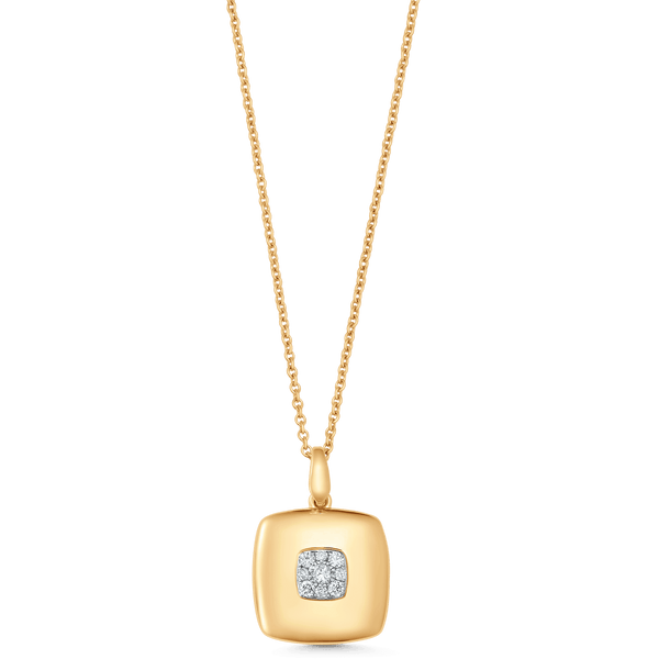 Aurora Illusion Medium Halo Pendant Illusion Necklace - Sara Weinstock Fine Jewelry