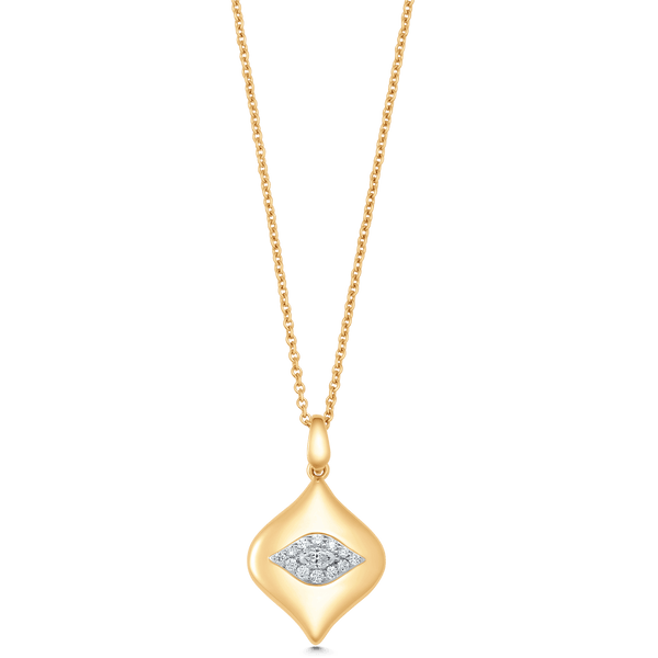 Aurora Illusion Medium Marquise Pendant Illusion Necklace - Sara Weinstock Fine Jewelry