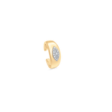 Aurora Yellow Gold White Diamond Marquise Shape Ear Cuff - Sara Weinstock Fine Jewelry