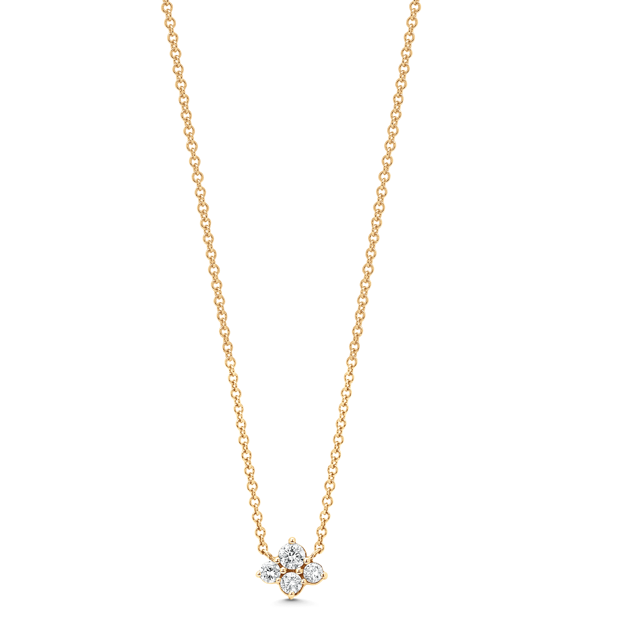 Dujour Diamond Cluster Necklace - Sara Weinstock Fine Jewelry