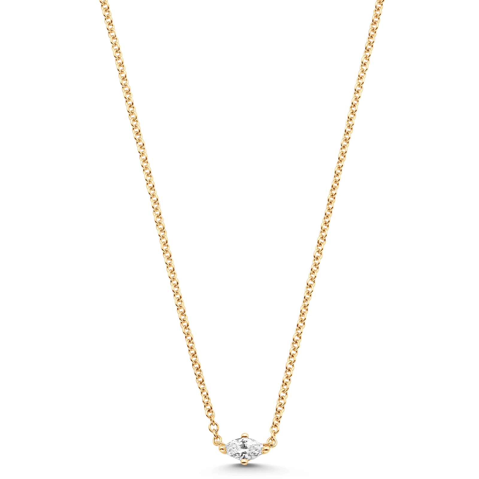 Dujour Marquise Single Diamond Necklace - Sara Weinstock Fine Jewelry