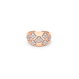 Dujour Yellow Gold White Diamond 4 Cluster Ring - Sara Weinstock Fine Jewelry