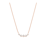 Dujour Yellow Gold White Diamond Graduated 4 Cluster Necklace - Sara Weinstock Fine Jewelry