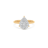 Illusion 0.50ct Pear Ring - Sara Weinstock Fine Jewelry