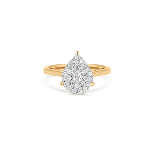 Illusion 0.50ct Pear Ring - Sara Weinstock Fine Jewelry