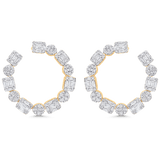 Illusion Diamond Hoop Earrings - Sara Weinstock Fine Jewelry