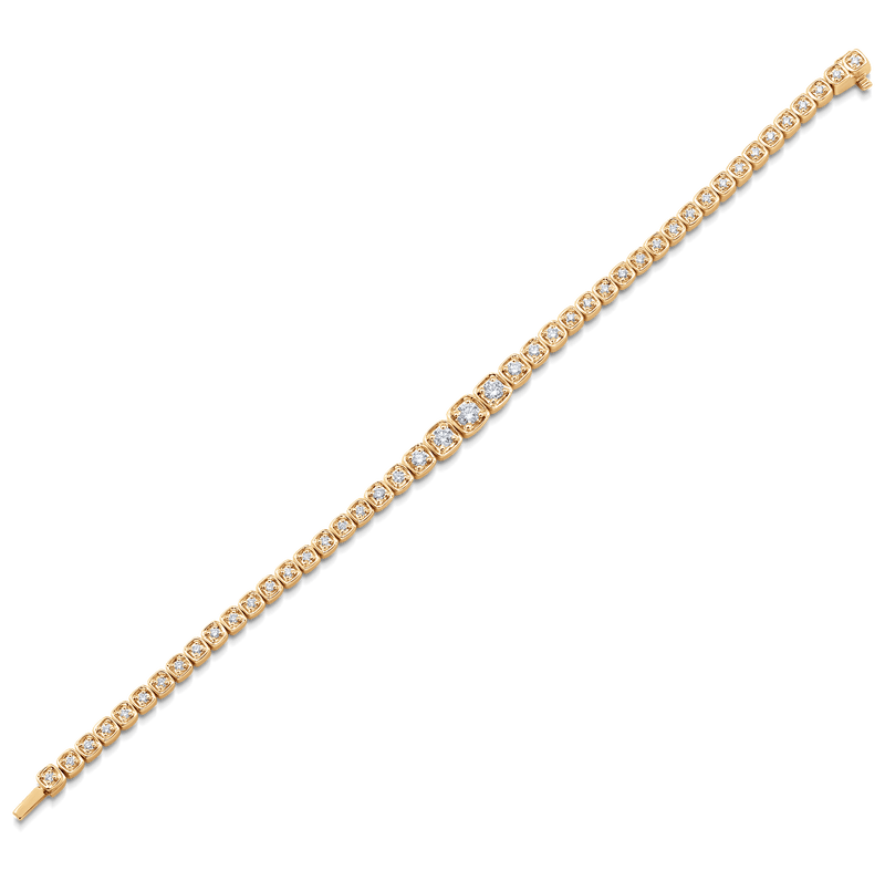 Isadora Bezel Set Diamond Bracelet - Sara Weinstock Fine Jewelry