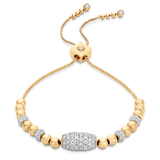 Isadora Cali Oval Diamond Bead Bolo Bracelet - Sara Weinstock Fine Jewelry