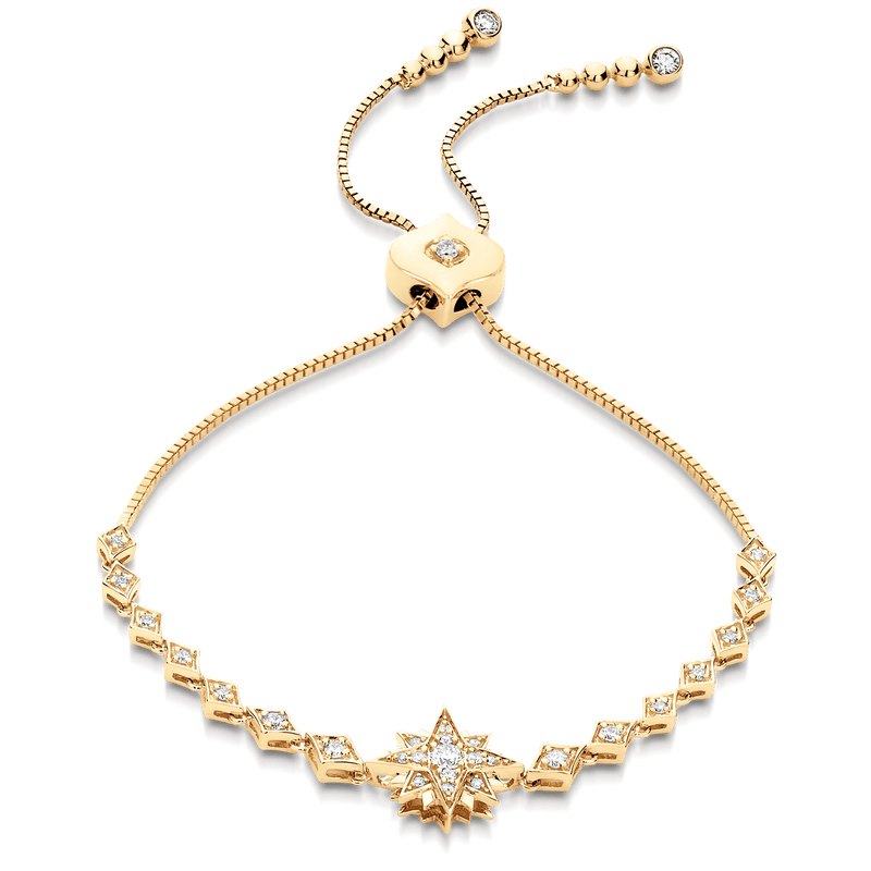 Isadora Diamond Starburst Bolo Bracelet - Sara Weinstock Fine Jewelry