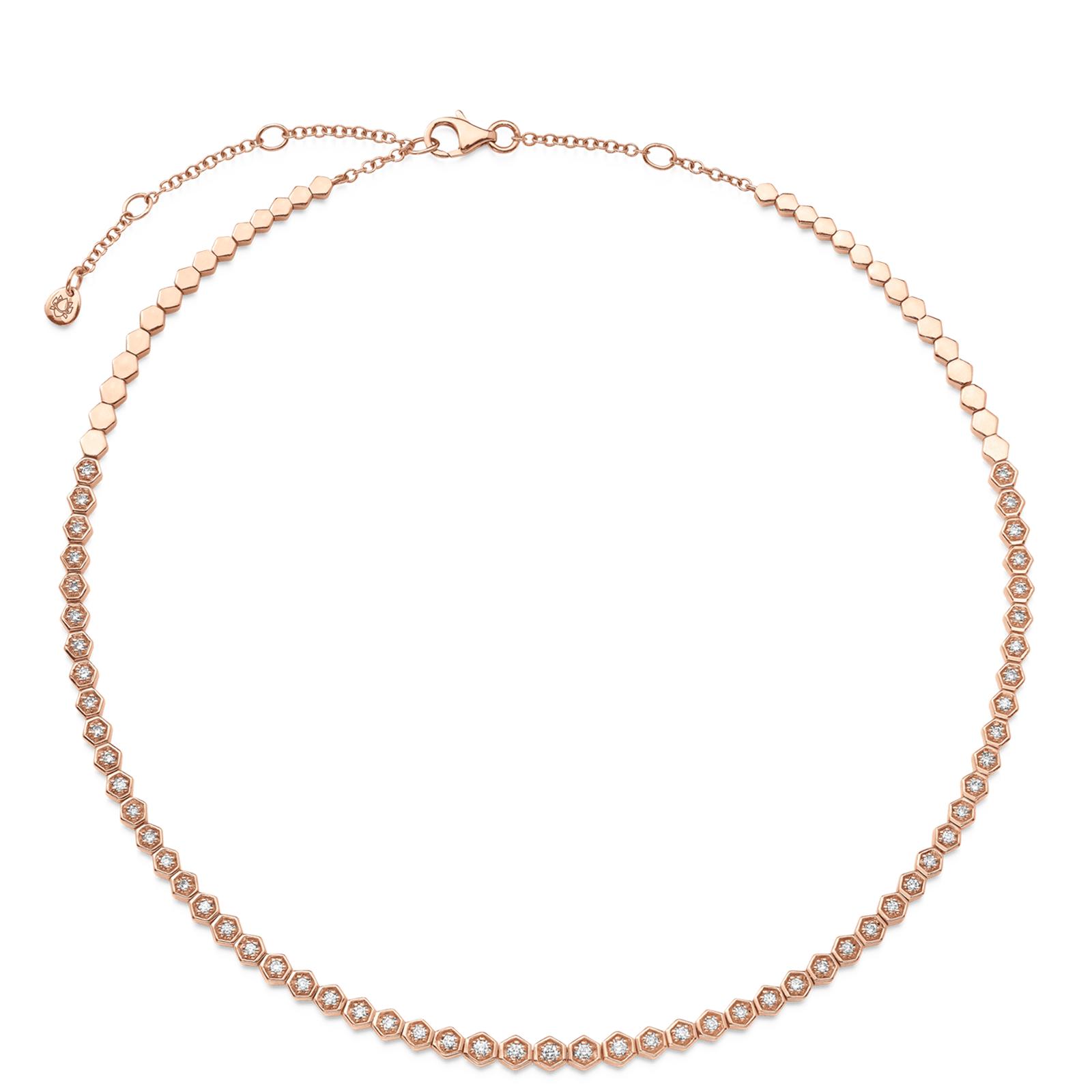 Isadora Petite Hexagon Diamond Choker - Sara Weinstock Fine Jewelry