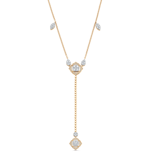 FASHION 1.24CT. UPSIDE DOWN PEAR SHAPE DIAMOND PENDANT NECKLACE