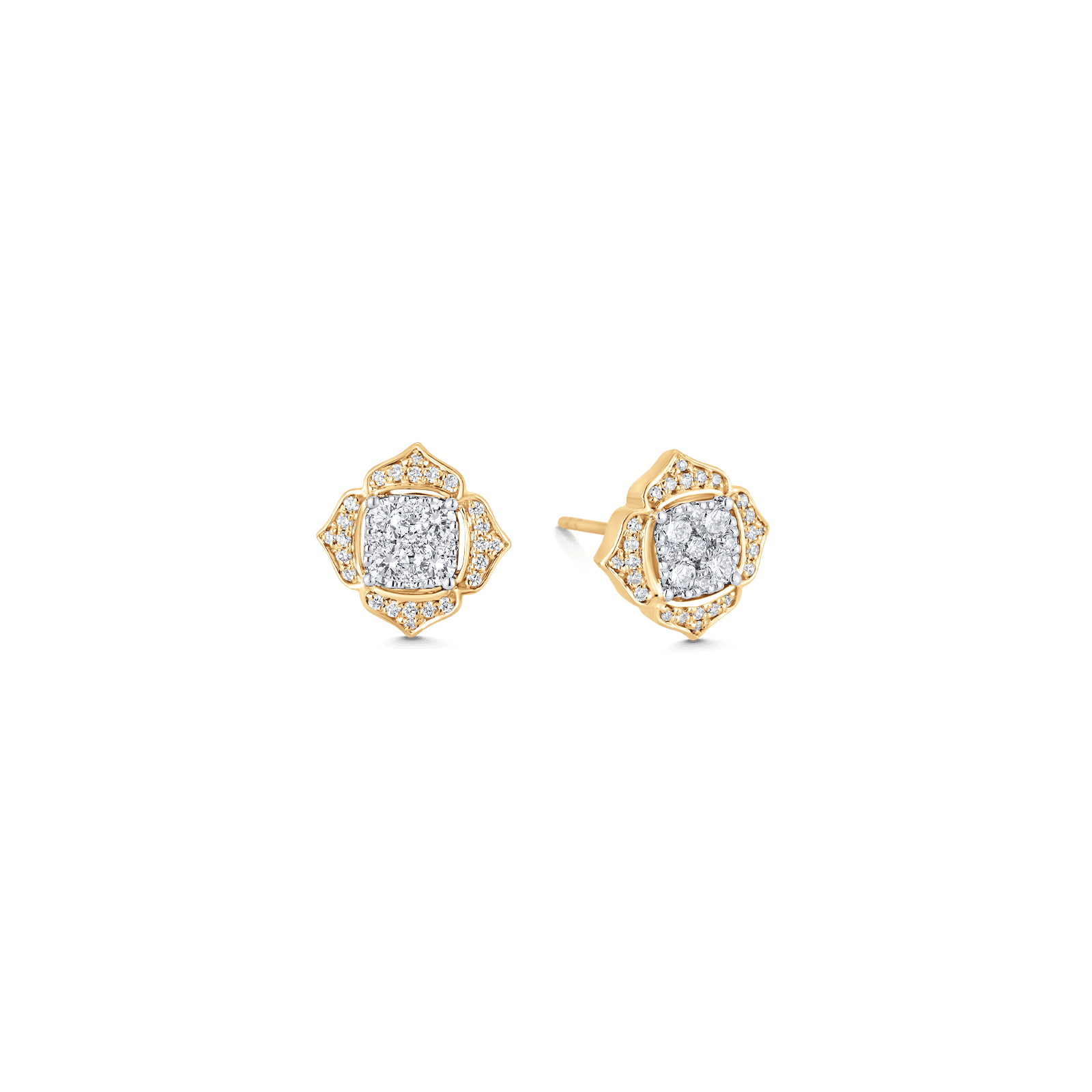 Leela Large Diamond Stud Earrings - Sara Weinstock Fine Jewelry