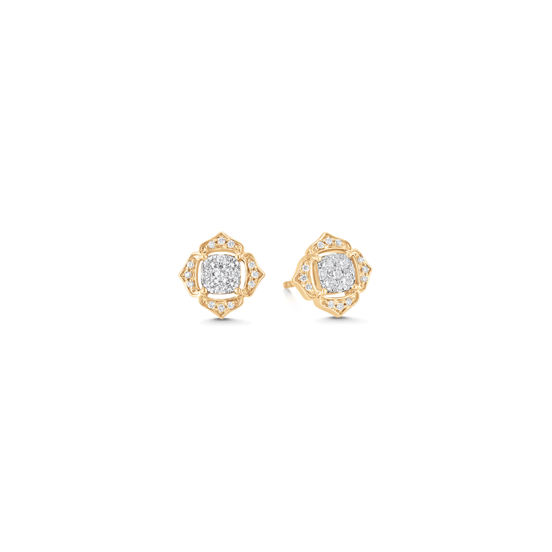 Anishaa Polki diamond Studs Earrings | Gemzlane