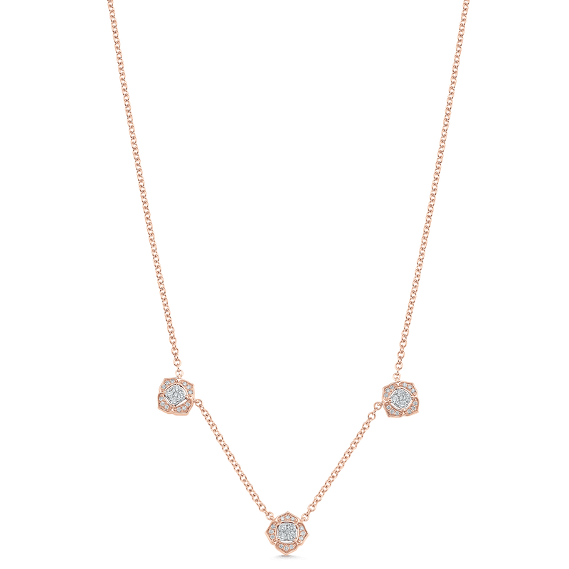 Rhodium Solitaire String Necklace Set – KCARAT