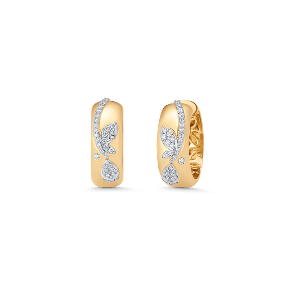 Lierre Gold and Diamond Petite Hoop Earring - Sara Weinstock Fine Jewelry