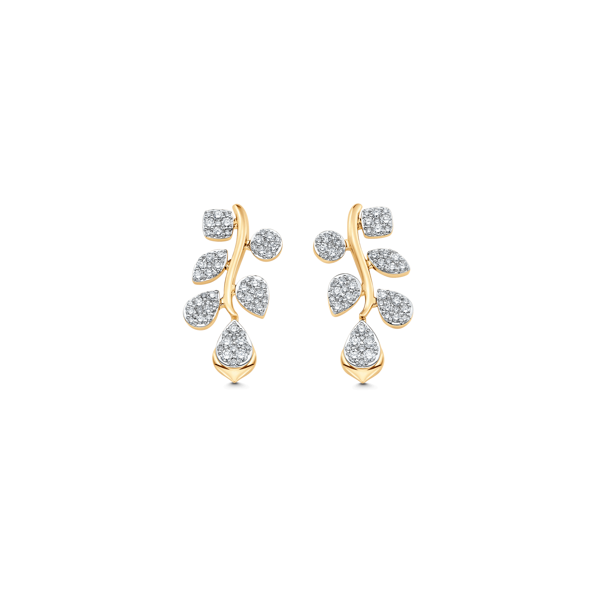 Lierre Gold and Diamond Reverie Cluster Drop Earring - Sara Weinstock Fine Jewelry