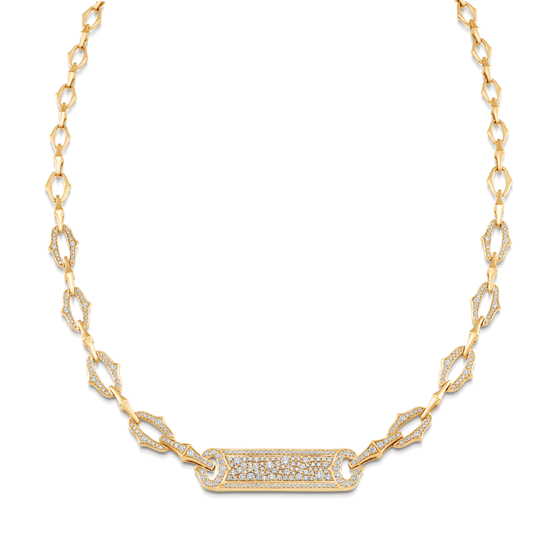 Lucia Diamond Bar Necklace - Sara Weinstock Fine Jewelry