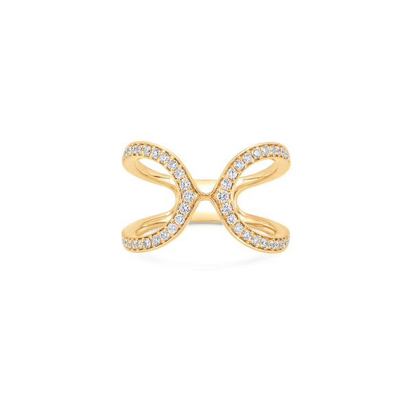 Lucia Double Taj Diamond Ring - Sara Weinstock Fine Jewelry
