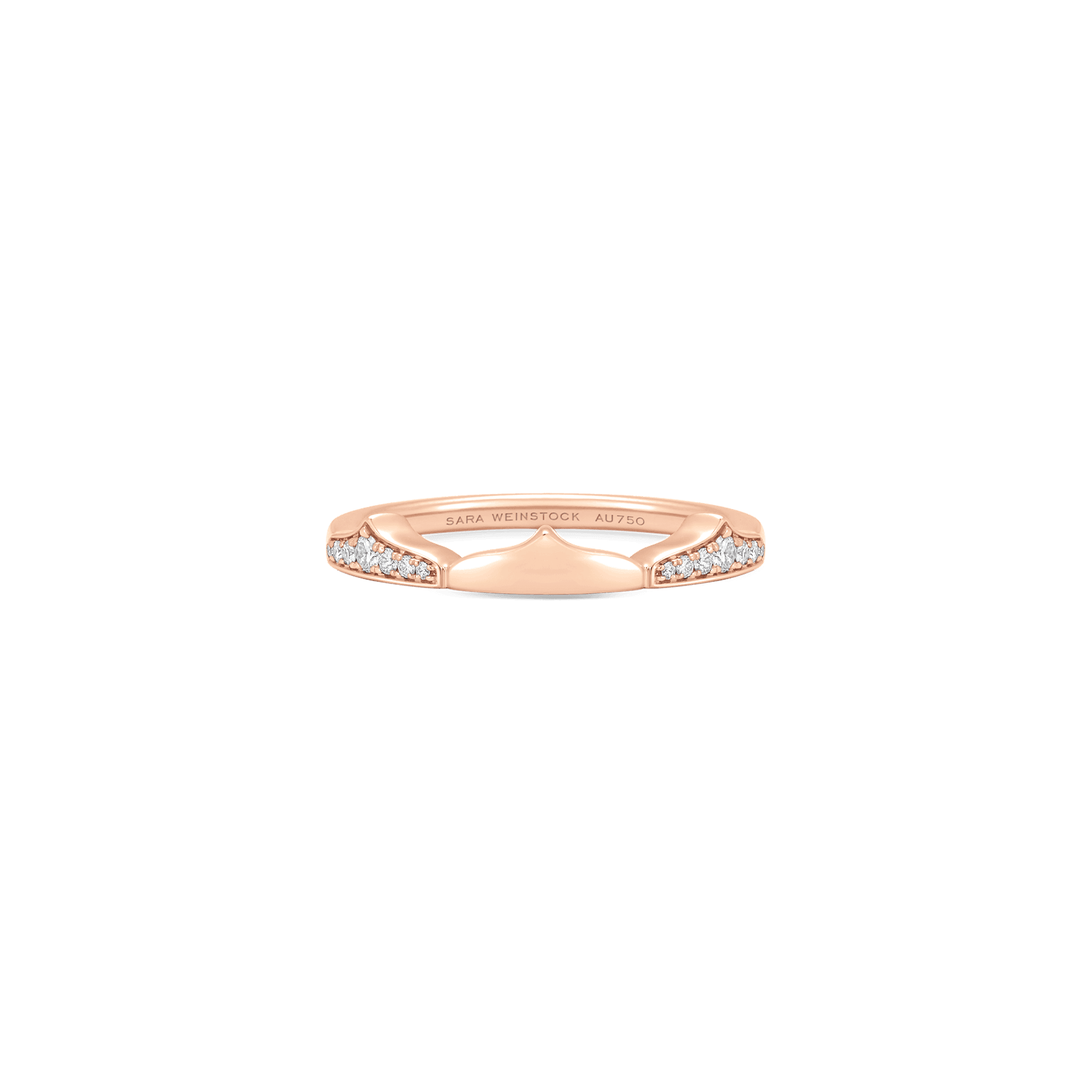 Lucia Double Taj Pave Diamond Ring - Sara Weinstock Fine Jewelry