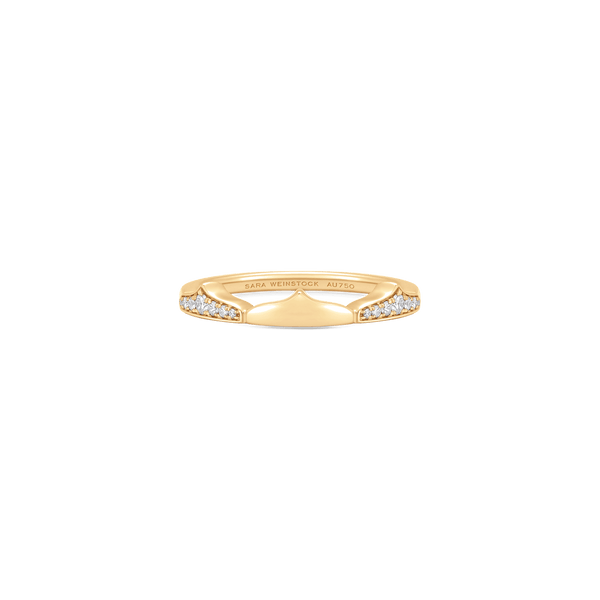 Lucia Double Taj Pave Diamond Ring - Sara Weinstock Fine Jewelry