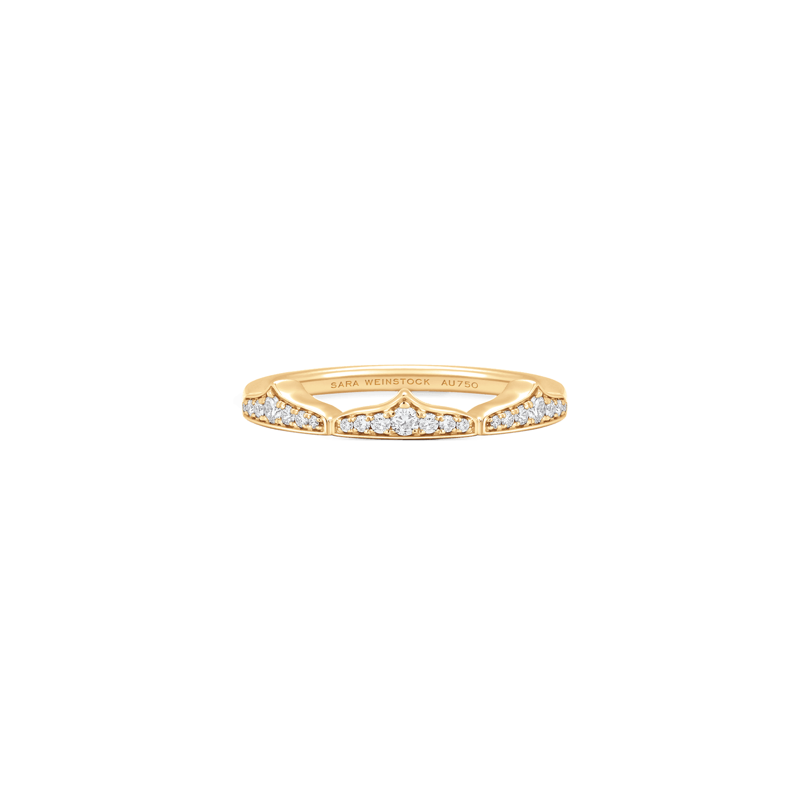 Lucia Full Taj Pave Diamond Ring - Sara Weinstock Fine Jewelry