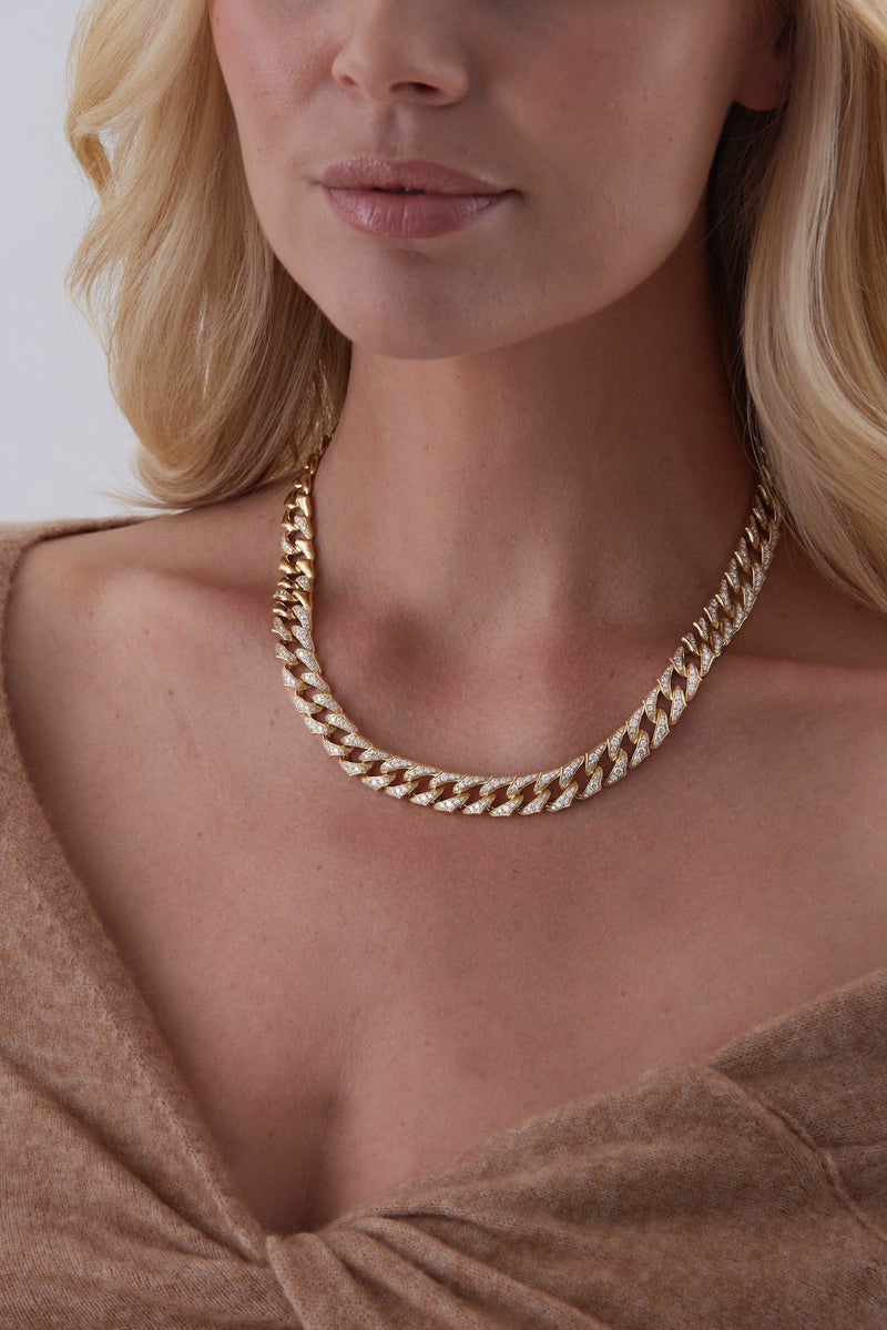 Large Chain Link Necklace Silver/Gold | French Connection UK