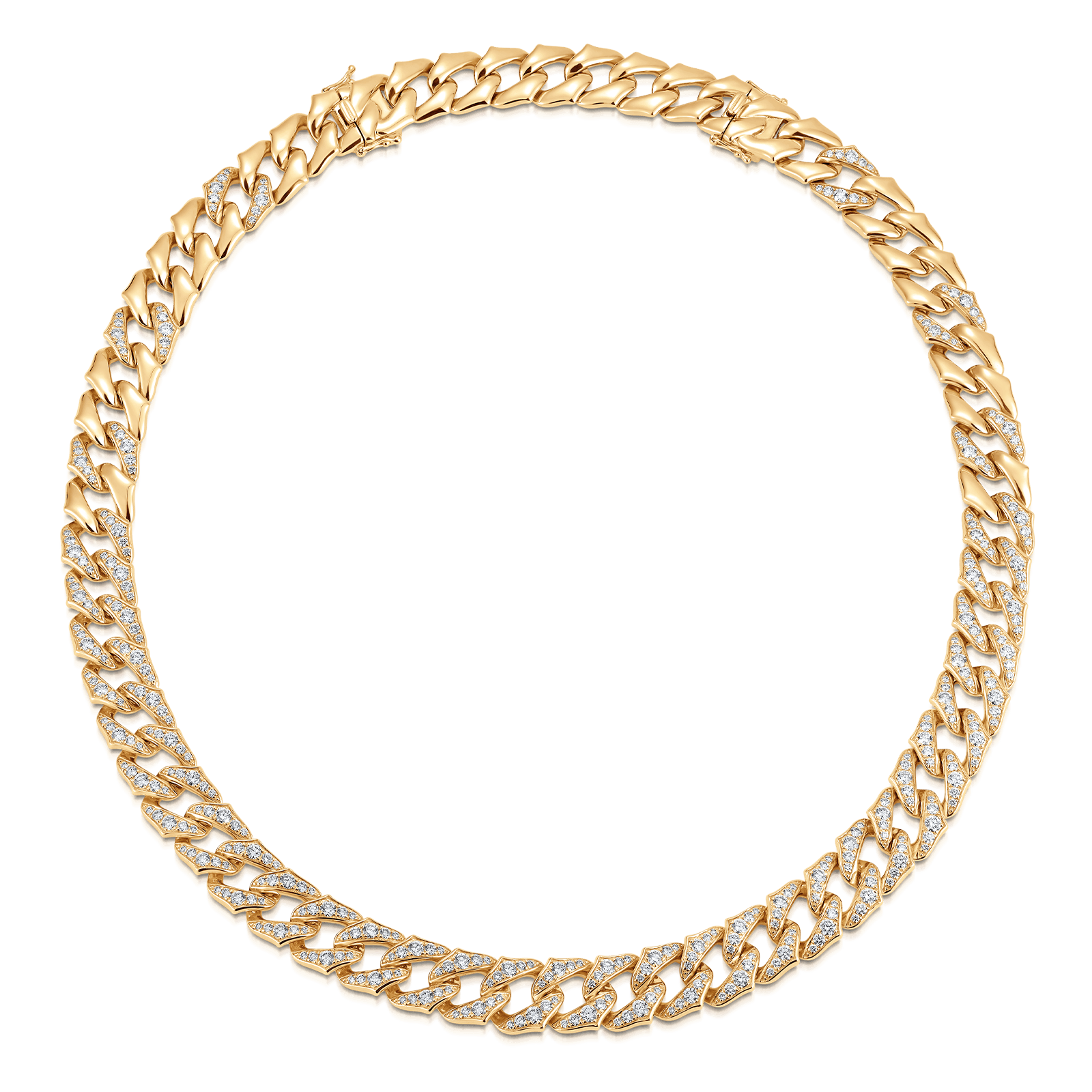 Lucia Large Link Diamond Necklace - Sara Weinstock Fine Jewelry