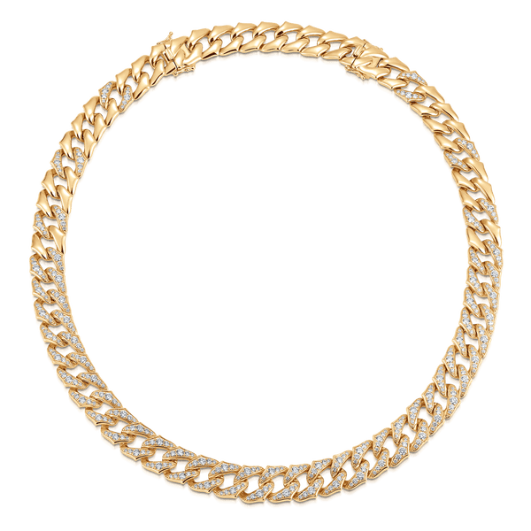 Lucia Large Link Diamond Necklace - Sara Weinstock Fine Jewelry