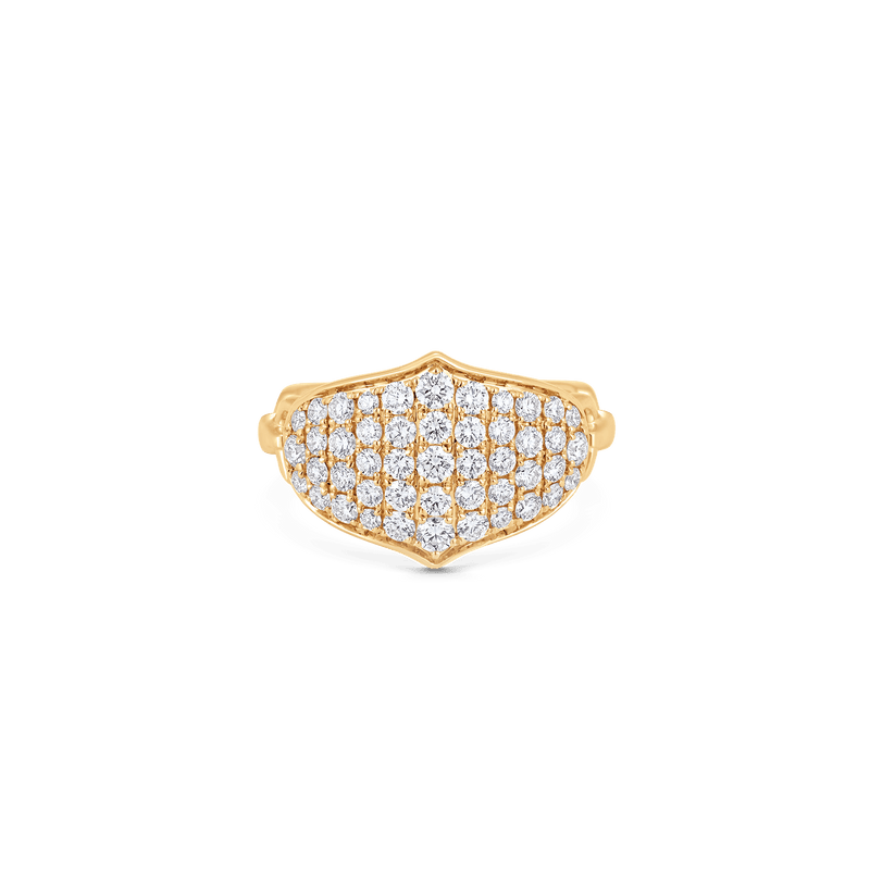 Lucia Pave Diamond Band Cluster Ring - Sara Weinstock Fine Jewelry