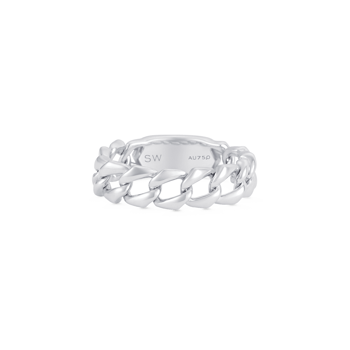 Lucia Solid Link Ring - Sara Weinstock Fine Jewelry