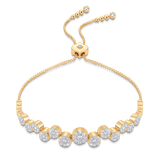 Muna Round Diamond Cluster Bolo Bracelet - Sara Weinstock Fine Jewelry