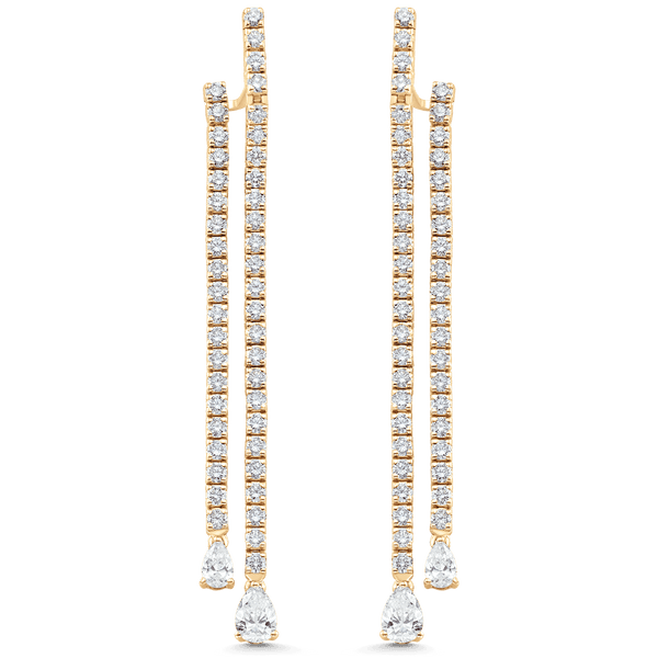 Purity Diamond Drop Earrings - Sara Weinstock Fine Jewelry