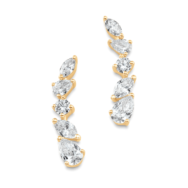 Purity Diamond Ear Crawlers - Sara Weinstock Fine Jewelry