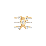 Purity Five Diamond Open Ring - Sara Weinstock Fine Jewelry