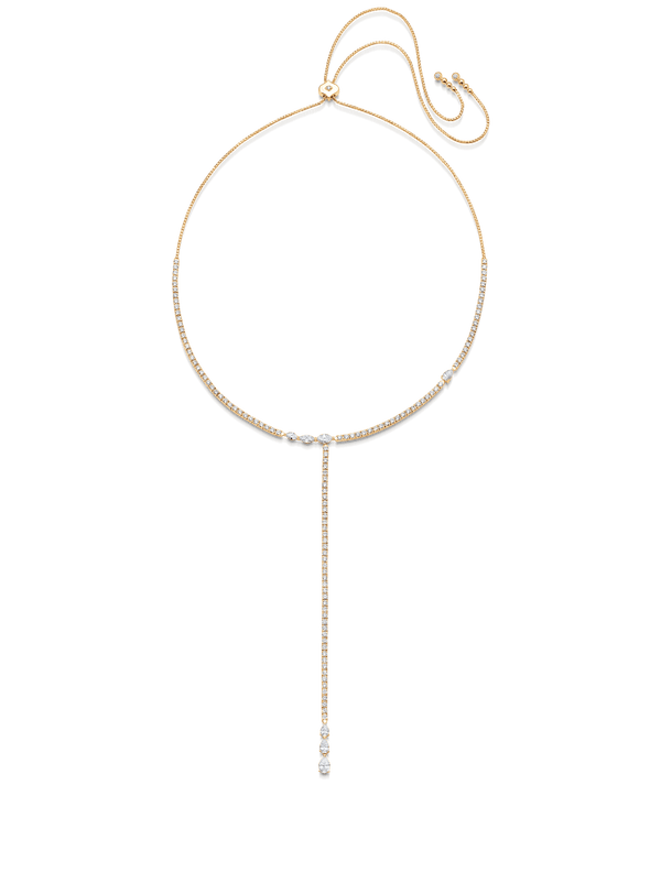 Purity Four Diamond Bolo Necklace - Sara Weinstock Fine Jewelry