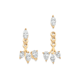 Purity Four Diamond Ear Jacket Earrings - Sara Weinstock Fine Jewelry