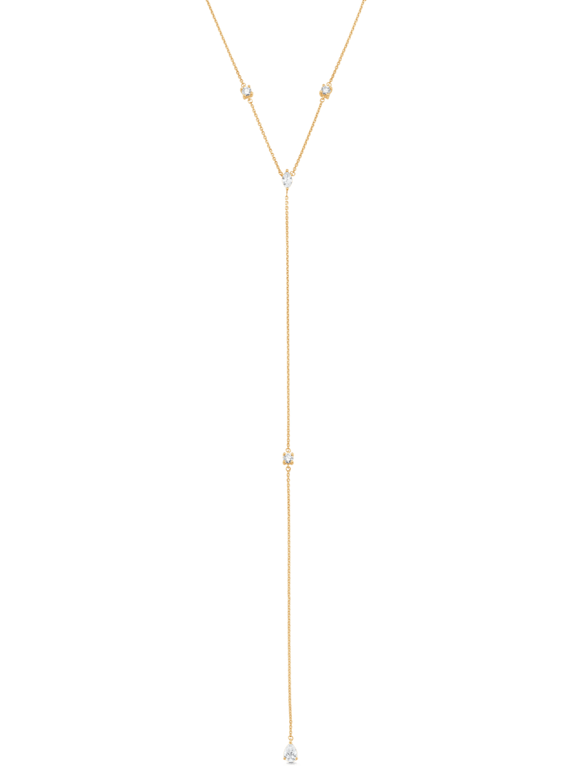 Purity Lariat Chain Drop - Sara Weinstock Fine Jewelry