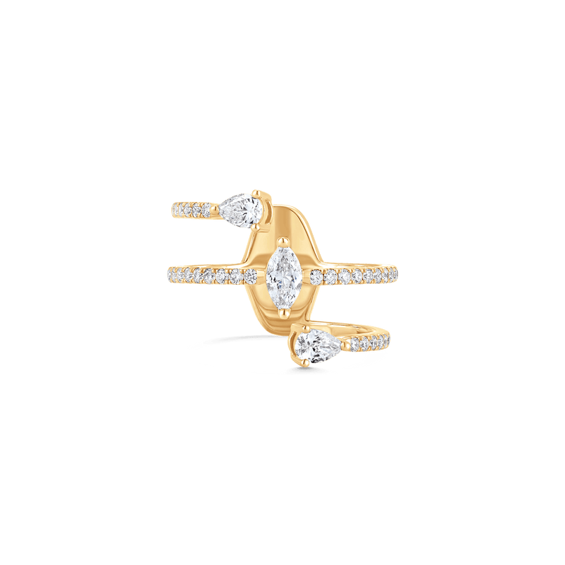 Purity Two Pear & Marquise Diamond Ring - Sara Weinstock Fine Jewelry