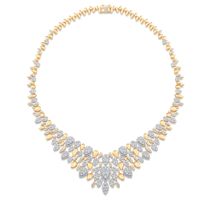 Reverie Couture Statement Necklace | Shop 18K Gold and Diamond Jewelry Statement Necklaces | Sara Weinstock Fine Jewelry White Gold