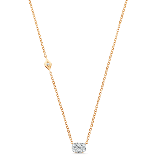Reverie Cushion Diamond Cluster Necklace - Sara Weinstock Fine Jewelry