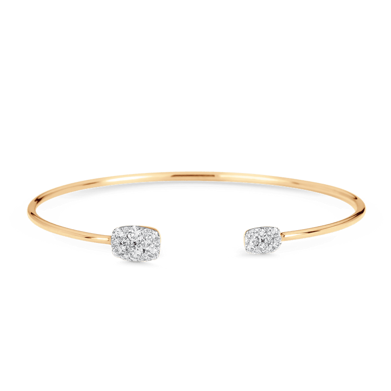 Reverie Cushion Diamond Cuff Bracelet - Sara Weinstock Fine Jewelry