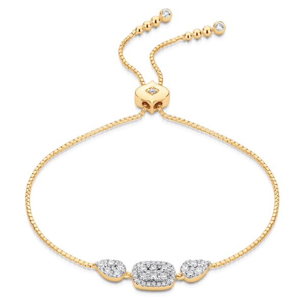 Reverie Cushion & Pear Diamond Bolo Bracelet - Sara Weinstock Fine Jewelry
