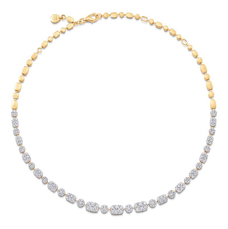 Reverie Cushion & Round Diamond Choker - Sara Weinstock Fine Jewelry