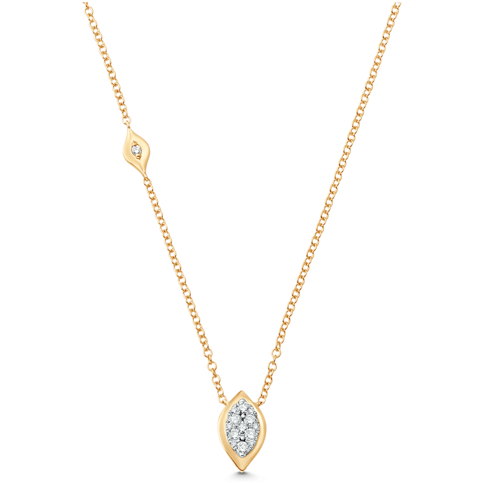 Reverie Marquise Diamond Cluster Necklace - Sara Weinstock Fine Jewelry