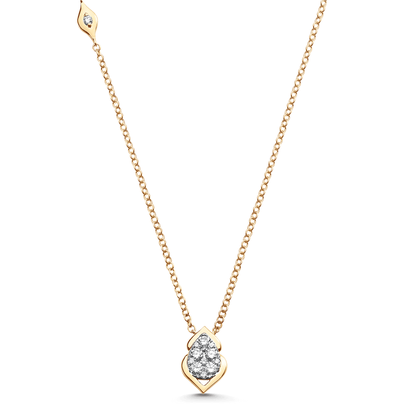 Reverie Pear Diamond Cluster Necklace - Sara Weinstock Fine Jewelry